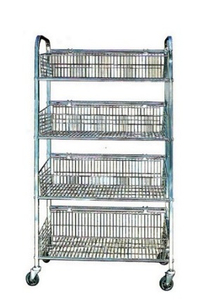 Bread Trolley - 4 Tier Bread Bread Roll Trolley
