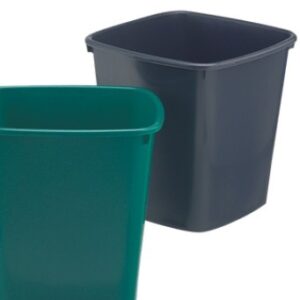 Plastic Waste Bin - 20L Green Black